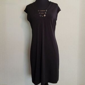 Premise Chain Link Vneck Dress NWT